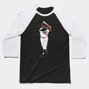 Jackie Robinson #42 Poses Baseball T-Shirt